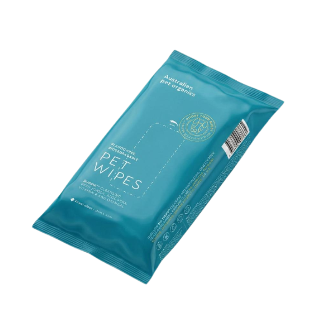 Biodegradable Pet Wipes 19x19cm 60 pack