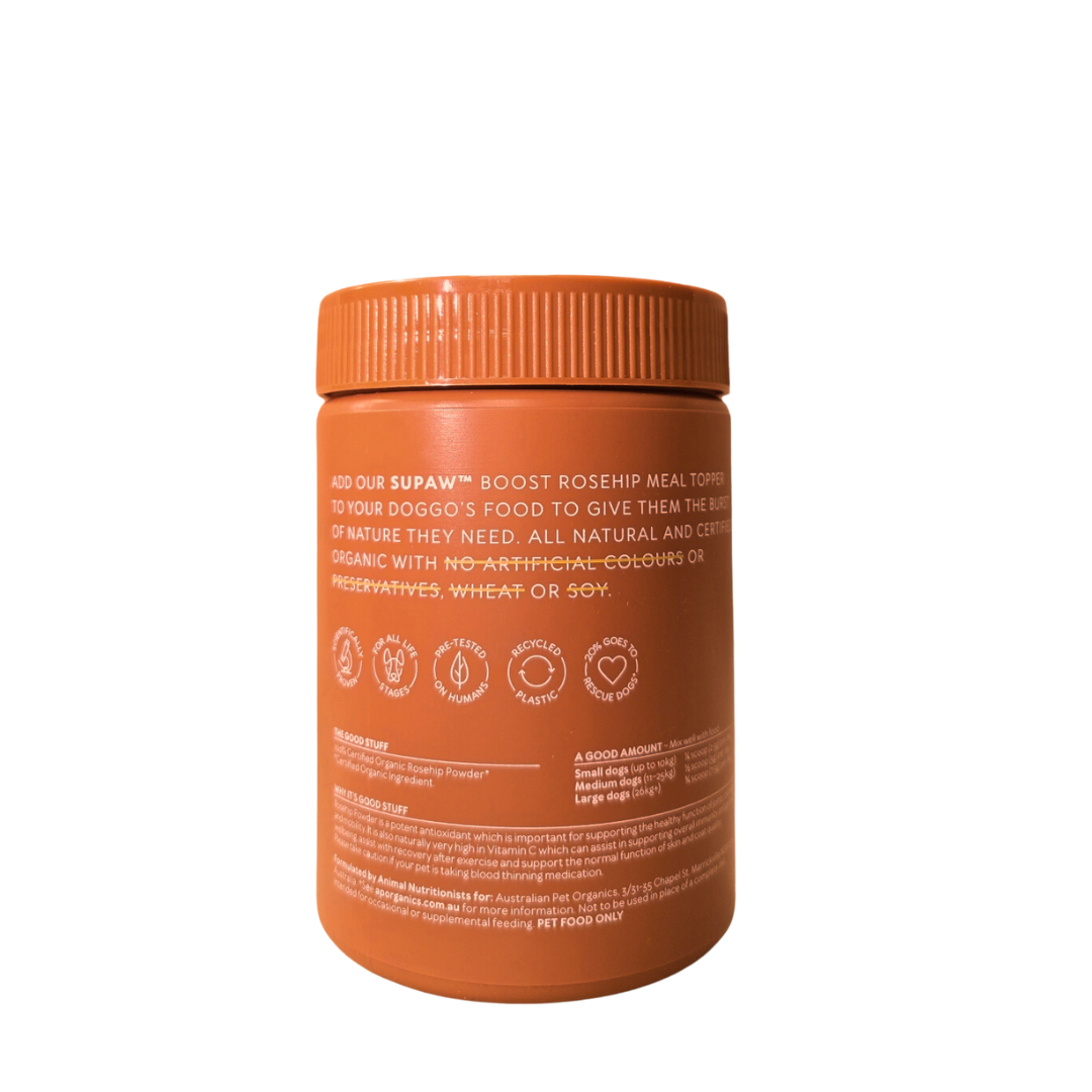 Certified Organic Rosehip Meal Topper 280g