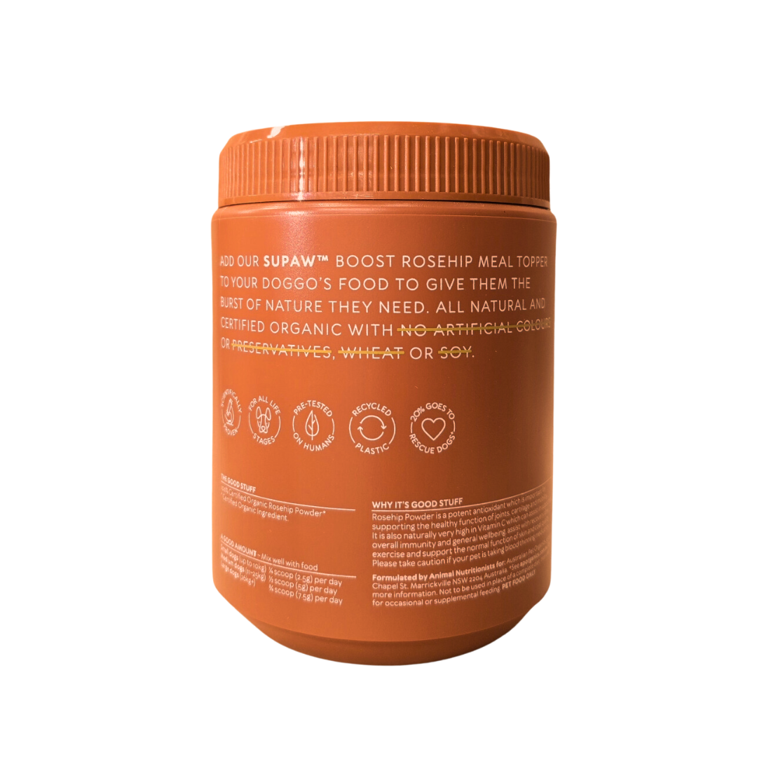 Certified Organic Rosehip Meal Topper 480g