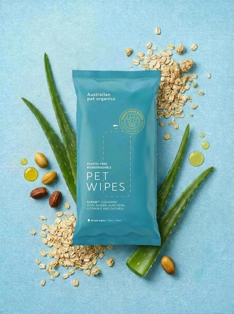 Biodegradable Pet Wipes 19x19cm 60 pack