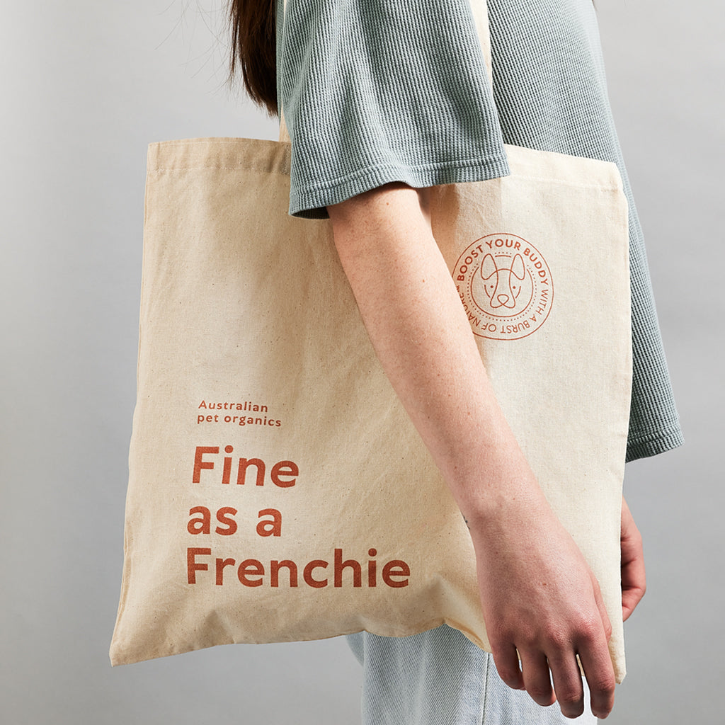 Fine as a Frenchie Certified Organic Cotton Tote Bag